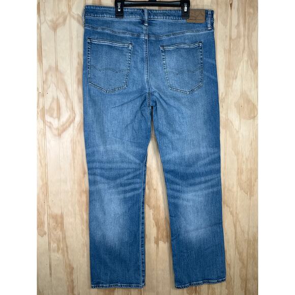 American Eagle AirFlex+ Original Bootcut Jeans Men’s 33 x 30 Slightly Distress - Picture 2 of 7